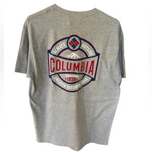 COLUMBIA men size large gray